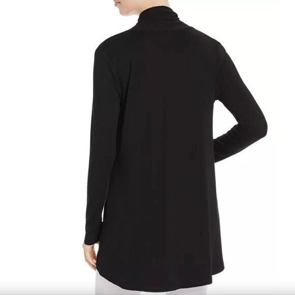 Vince Camuto Jersey Open Front Cardigan (Black) Petite Small - Picture 2 of 7